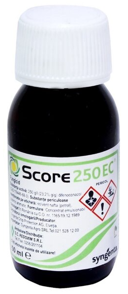 Fungicid sistemic cu substanta activa Difenoconazol score 250 EC