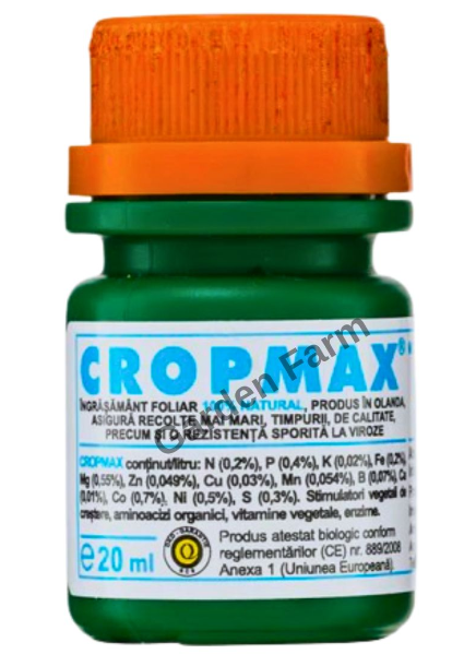 ingrasamant foliar natural Cropmax pentru gazon